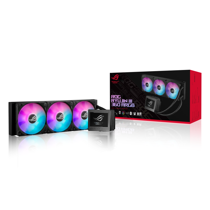 ASUS ROG RYUJIN III 360 ARGB AIO Ultra-Performance CPU Liquid Cooler ASUS ROG RYUJIN III 360 ARGB AIO Ultra-Performance CPU Liquid Cooler